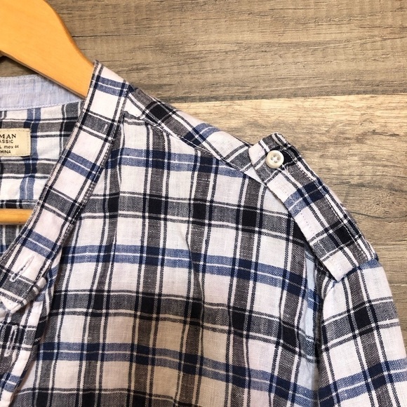 Zara Men’s  Linen Button Up Shirt XL - Picture 3 of 8